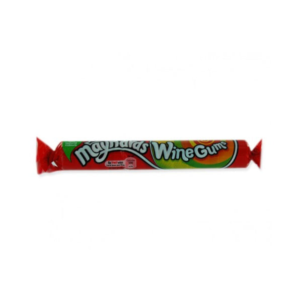 Maynards Wine Gums Assorted Fruit Flavours Chewy Sweets | 52g Roll, No Alcohol