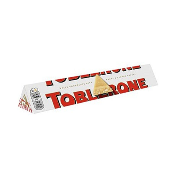 Toblerone White Chocolate Bar with Honey and Almond Nougat | 100g
