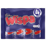 Cadbury Wispa 4pk: Aerated Milk Chocolate, Creamy & Delightful