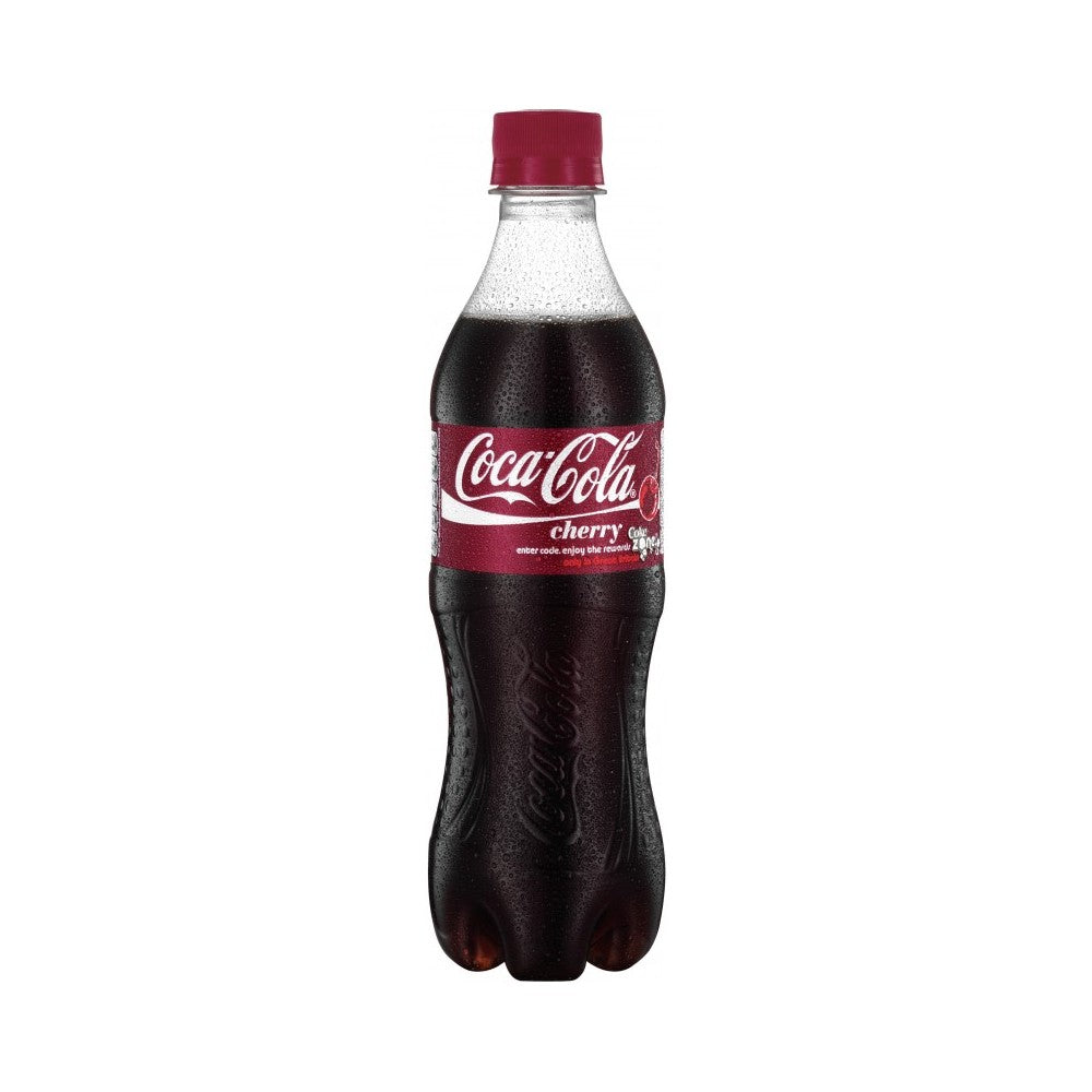 Coca Cola Coke Zero Cherry Soft Drink | 500ml, Resealable Bottle