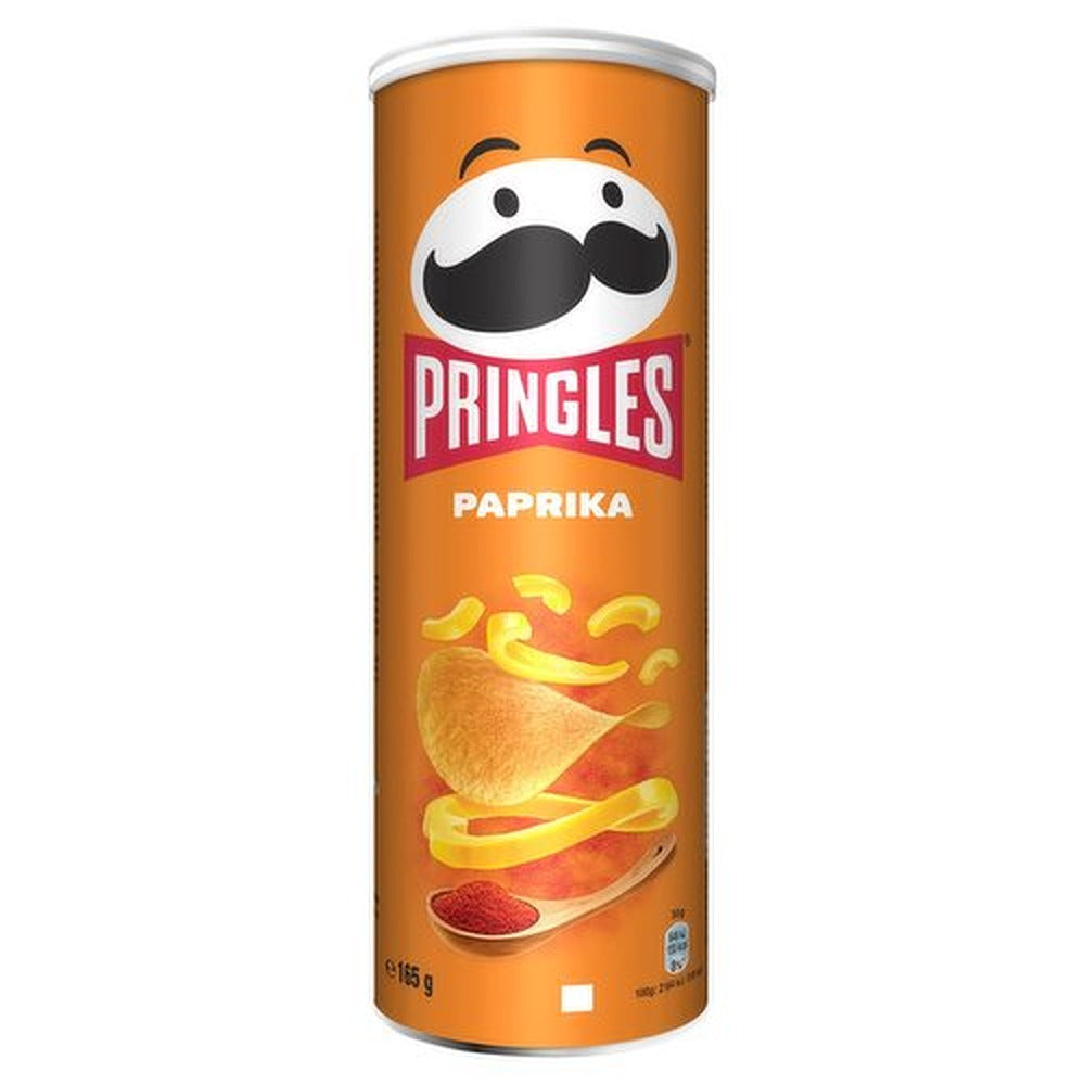Pringles Paprika Flavoured Crispy Snack | 165g 