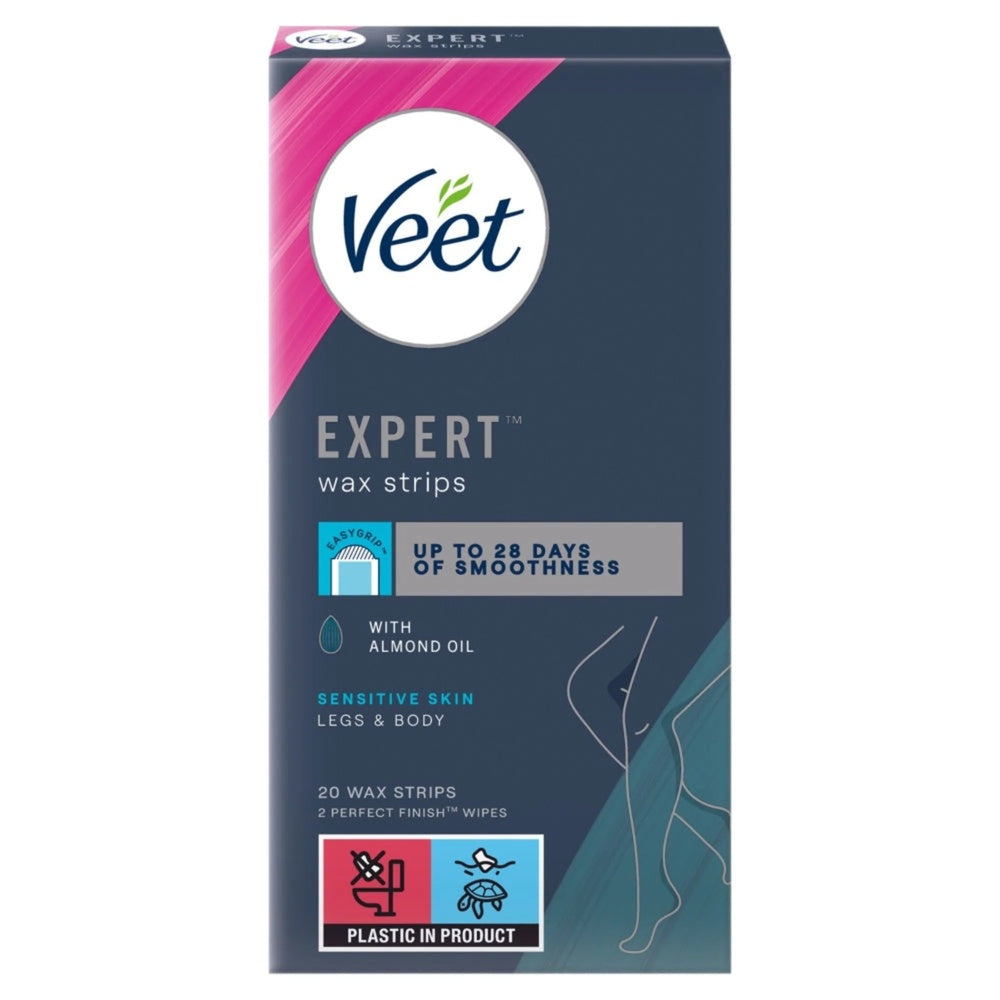 Veet Expert Leg Wax Strips - 20 Pack