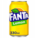 Fanta Lemon Can - Refreshing 330ml zesty lemon soft drink