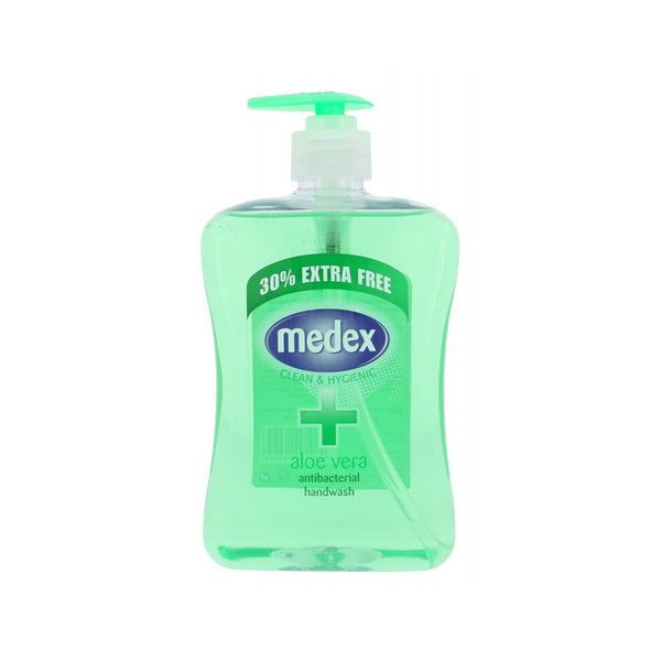 Medex Antibacterial Aloe Vera Handwash | Pump Dispenser, 30% Extra Free