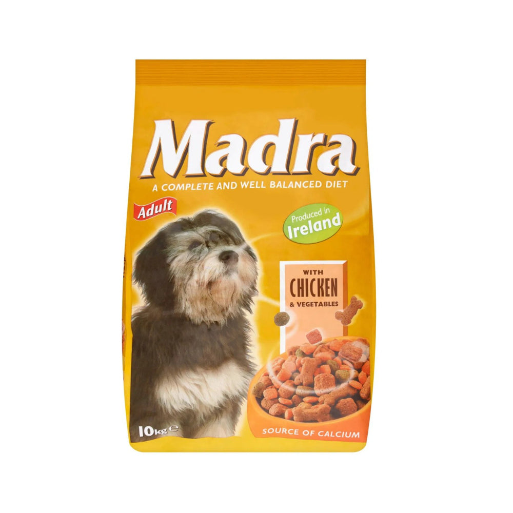 Madra Complete Chicken and Veg Adult Dog Food | 10kg, Dry Kibble
