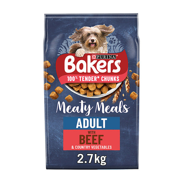 Bakers Beef and Vegetable Adult Dog Food | Mature Dogs, 2.7kg