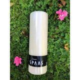 Spaas Ivory Tall Pillar Candle | 115 Hour Burn Time, Glossy Finish