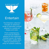 Ravenhead Entertain Tall Sundae Dessert Glasses | 22cl, Pack of 2