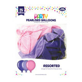 Pearlised Pink, Purple and Lilac Party Balloons | Pack of 25