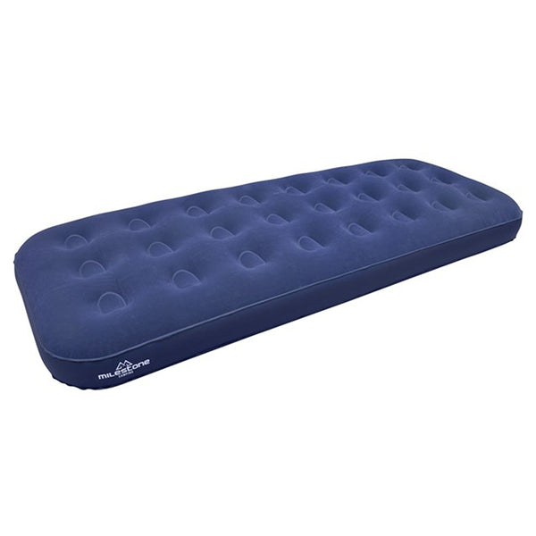 Milestone Durable Flocked Single Airbed 