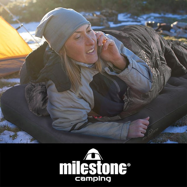 Milestone Durable Flocked Single Airbed 