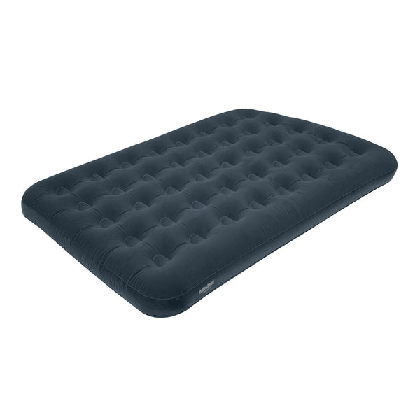 Milestone Flocked Double Airbed 