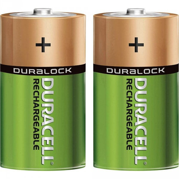 Duracell Rechargeable 3000 mAh D Batteries | 2 Pack | HR20/DC1300