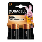 Duracell Plus Power C Batteries - 2 Pack - Alkaline