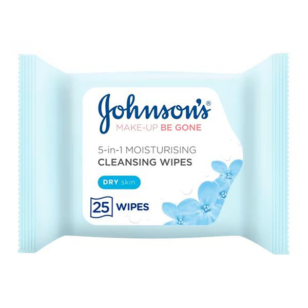 Johnson & Johnson Face Care Moisturising Wipes | 25's | For Dry Skin