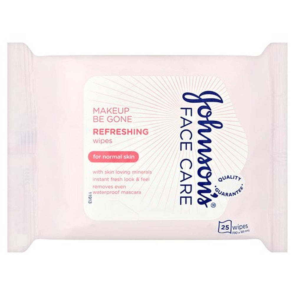 J&J Face Care Refreshing Wipes - 25 Pack