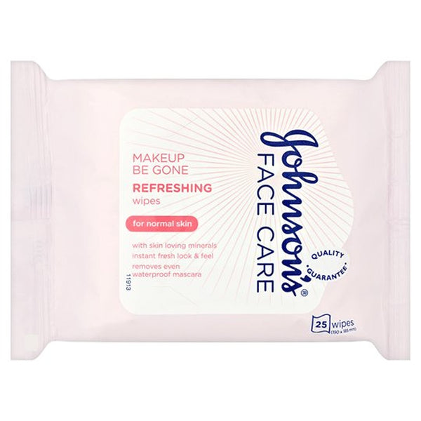 J&J Face Care Refreshing Wipes - 25 Pack