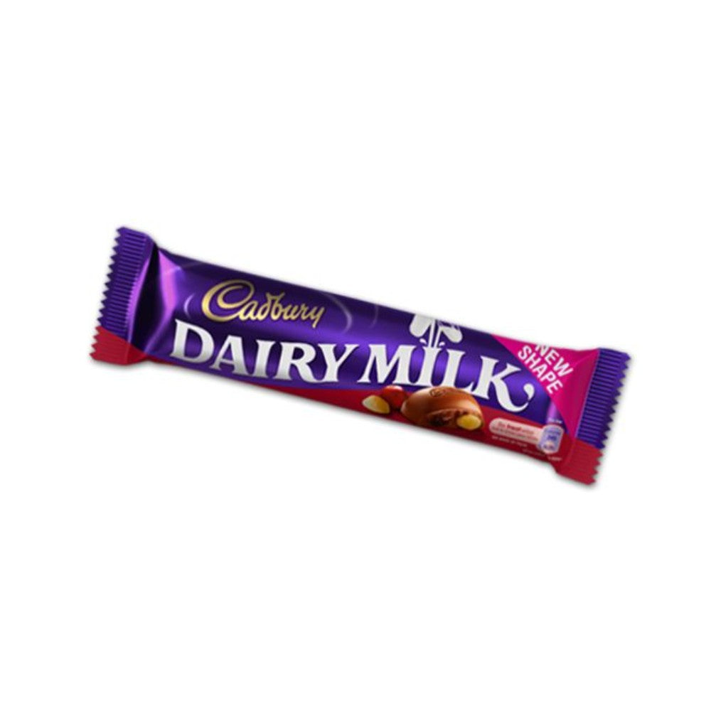 Cadbury's Fruit & Nut Milk Chocolate Bar | 49g, Break-Off Pieces, Visible Nuts