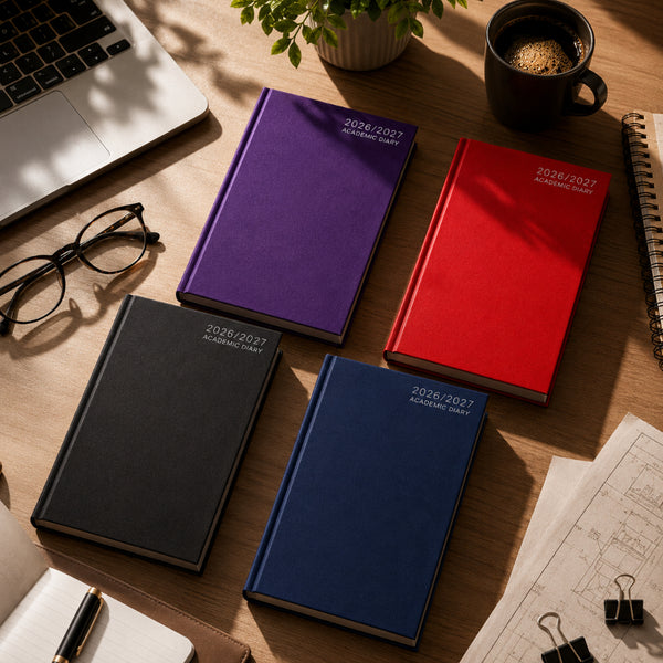A4 Academic Diary - 2026/2027 - Assorted Colours