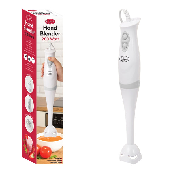Quest Stick Blender - 2-Speed White - 200W