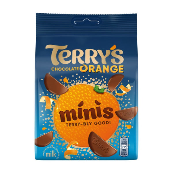 Terry's Chocolate Orange Minis Milk Chocolate Pouch - 104g, Real Orange Oil