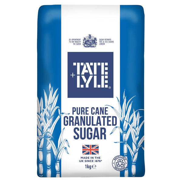 Tate & Lyle Granulated Sugar, 1kg - Pure Cane, UK Made