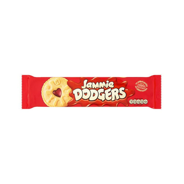 Burtons Jammie Dodgers Jam Sandwich Biscuits | 140g, Heart-Shaped Cutout