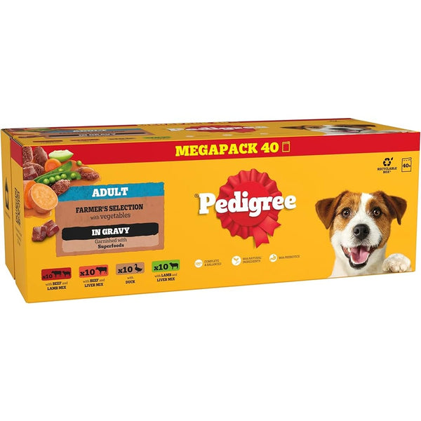 Pedigree Mixed Select Dog Food | 40 Pack of 100g Pouches