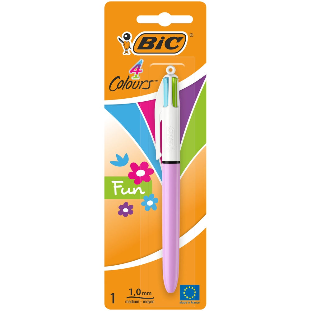Bic 4 Colours Grip Pro Retractable Ballpoint Pen