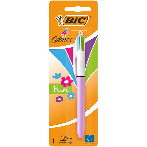 Bic 4 Colours Grip Pro Retractable Ballpoint Pen