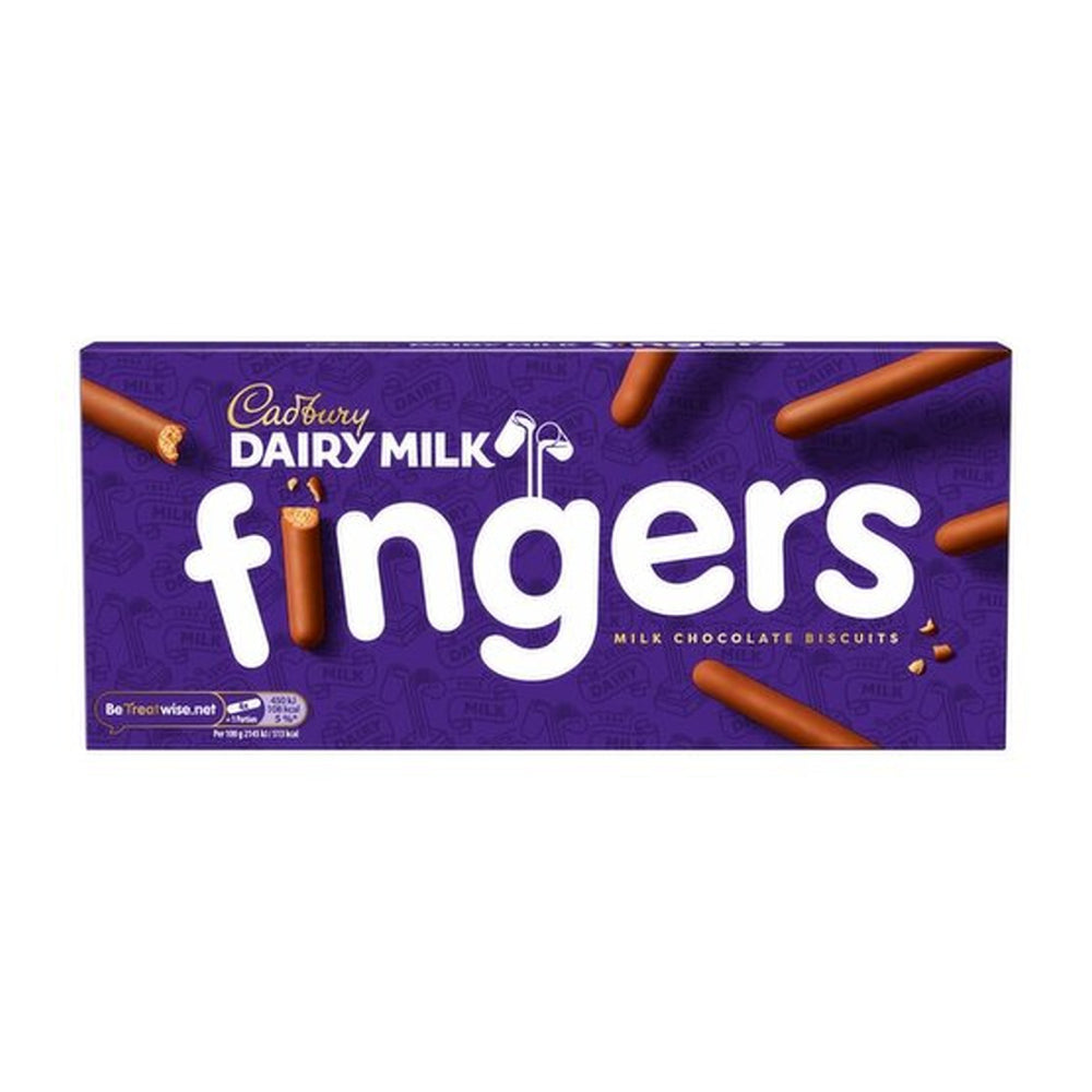 Cadbury's Dairy Milk Chocolate Fingers Biscuits | 114g, Crisp Centre