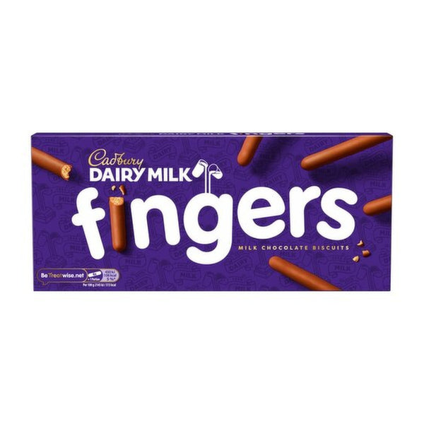 Cadbury's Dairy Milk Chocolate Fingers Biscuits | 114g, Crisp Centre