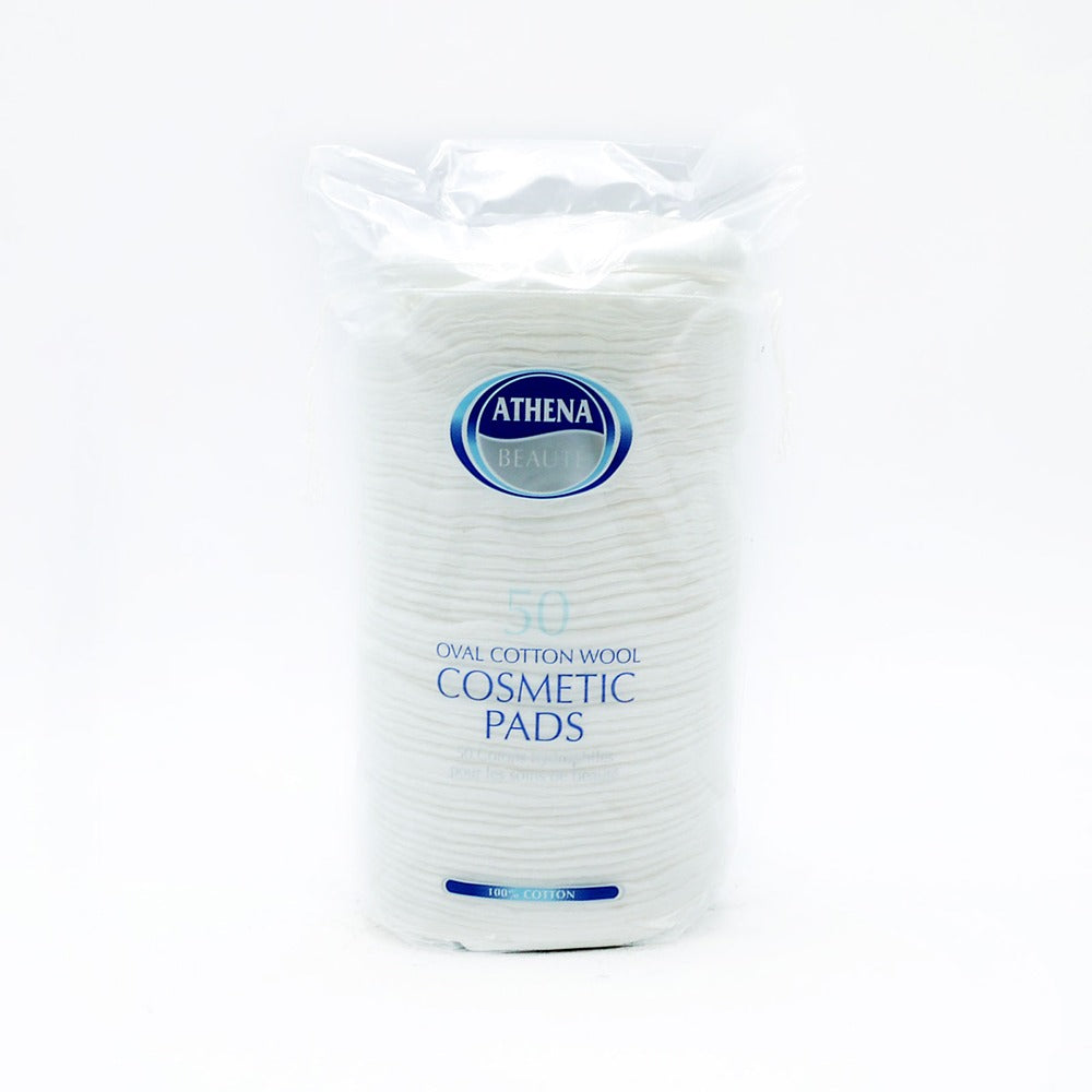 Athena Oval Cosmetic Pads | Cotton, Pack of 50