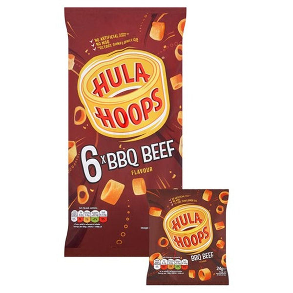 KP Hula Hoops BBQ Beef 6pk - Bold Flavor, No Artificial Additives
