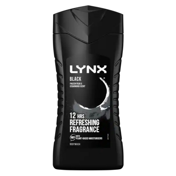 Lynx Black Shower Gel - 12 Hrs Refreshing Fragrance - 250ml