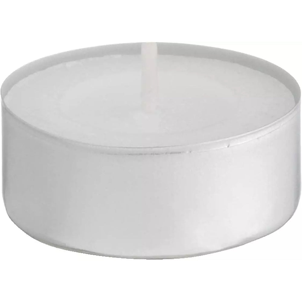 Baltus White Maxi Tealight Candles | Unscented | 12 Pack | 10hr Burn