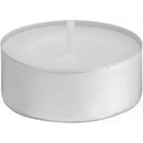 Baltus White Maxi Tealight Candles | Unscented | 12 Pack | 10hr Burn
