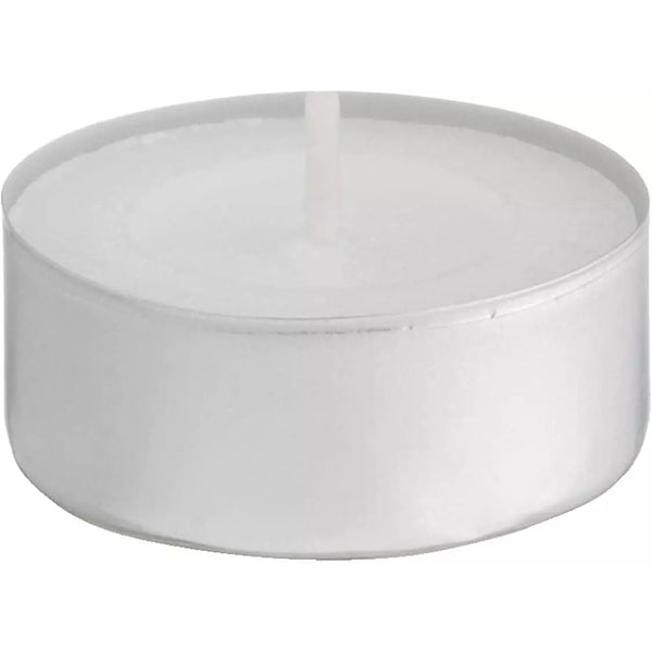 Baltus White Maxi Tealight Candles | Unscented | 12 Pack | 10hr Burn