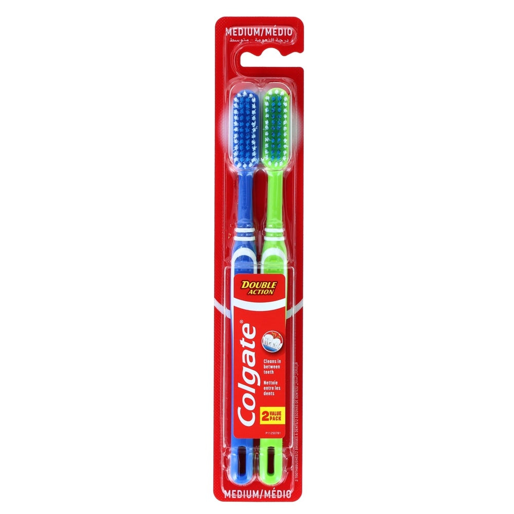Colgate Double Action Toothbrush - 2 Pack