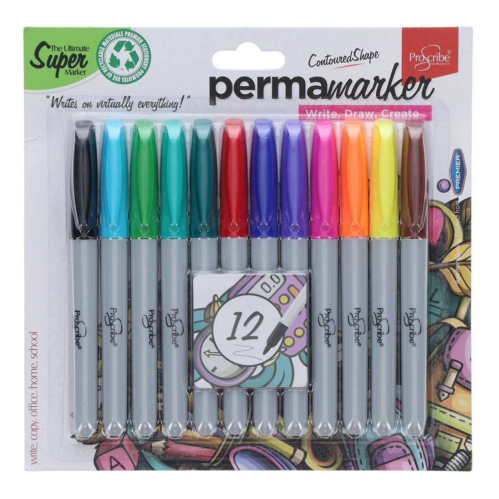 Pro Scribe Scribe Water Marker with Pop Top Lid BPA Free | Assorted Colours
