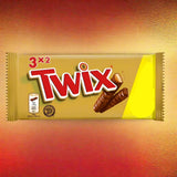 Mars Twix Caramel Biscuit and Milk Chocolate Bars - Pack of 3, 150g