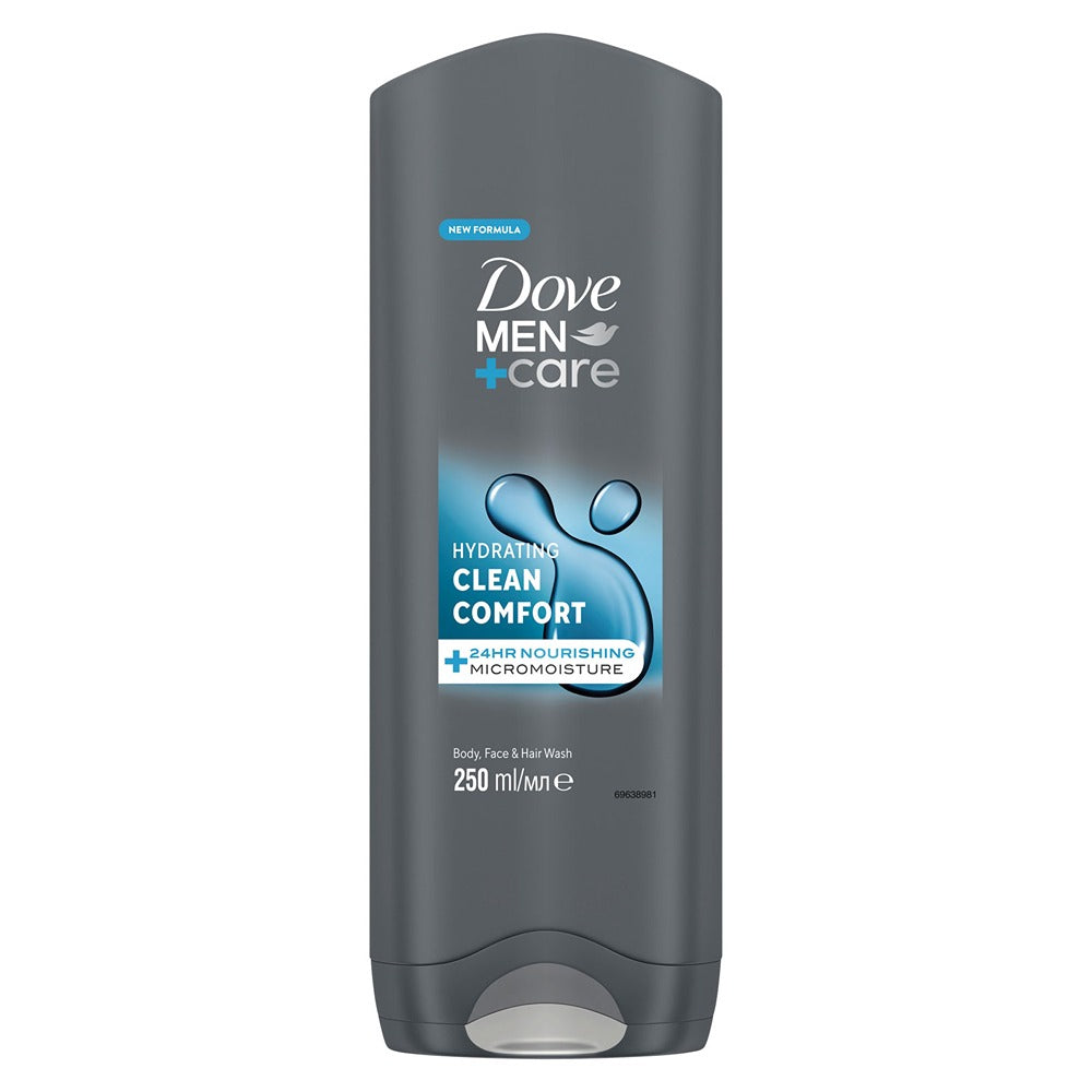 Dove Men+Care Clean Comfort Body & Face Shower Gel | 250ml