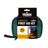 Milestone Emergency First Aid Kit 45 Pieces | Compact Case, Wrist Strap