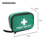 Milestone Emergency First Aid Kit 45 Pieces | Compact Case, Wrist Strap