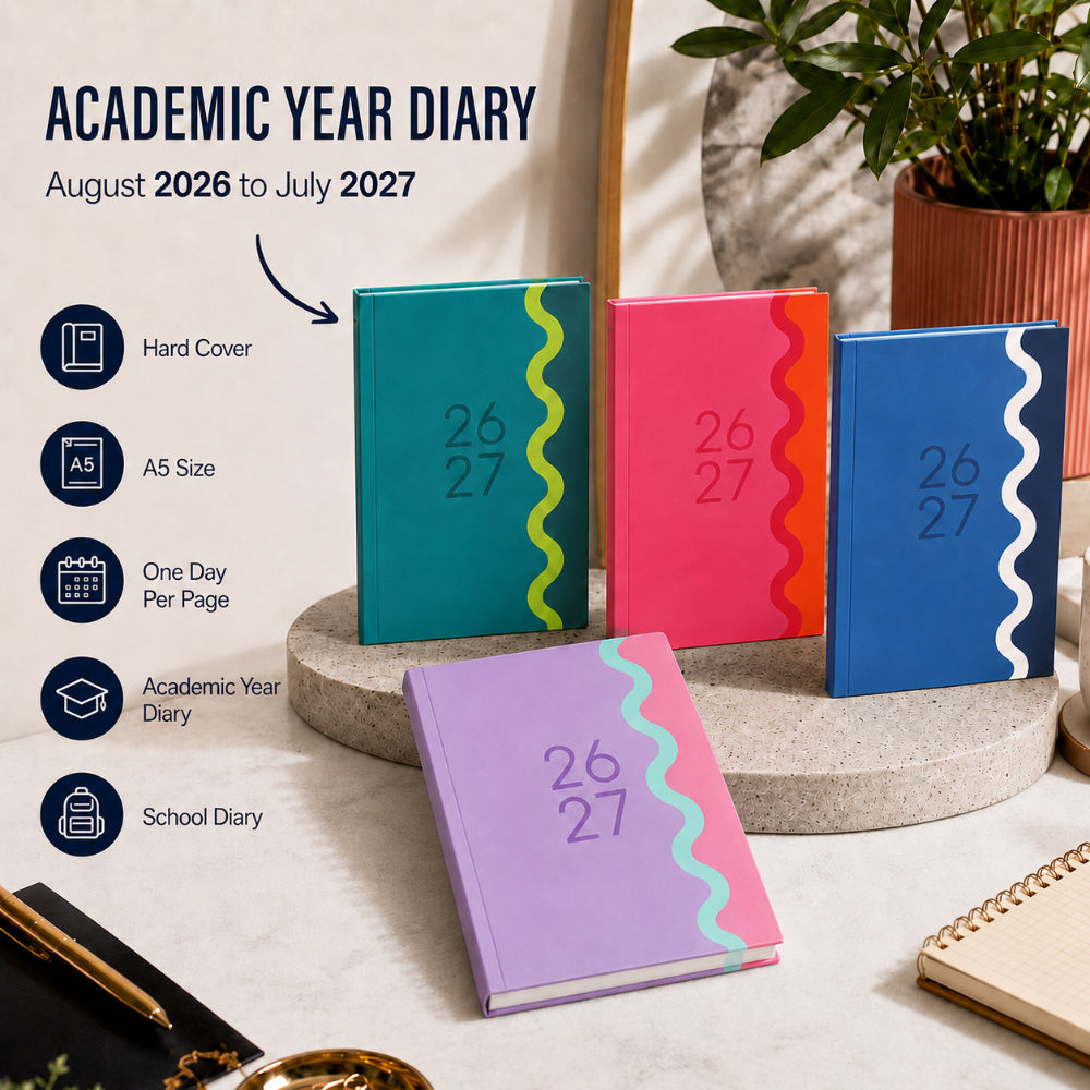 Academic A5 Caseband Diary Day A Page 2026/27