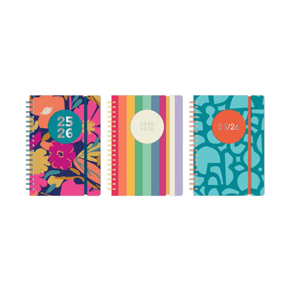Faber A5 Academic Diary Planner | 2025/2026, Assorted Designs