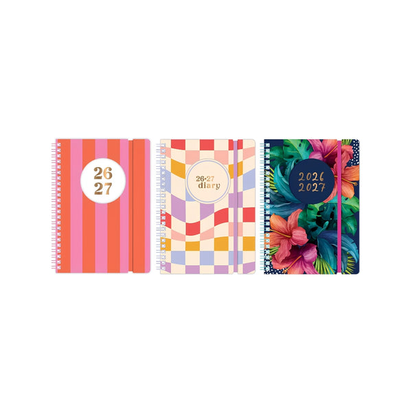 Faber A5 Academic Diary Planner - 2026/2027 - Assorted Designs