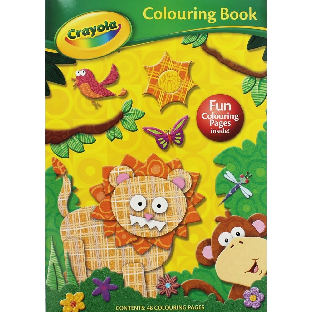 Crayola Colouring Book Safari | 48 Pages, Jungle Animals, Bold Illustrations