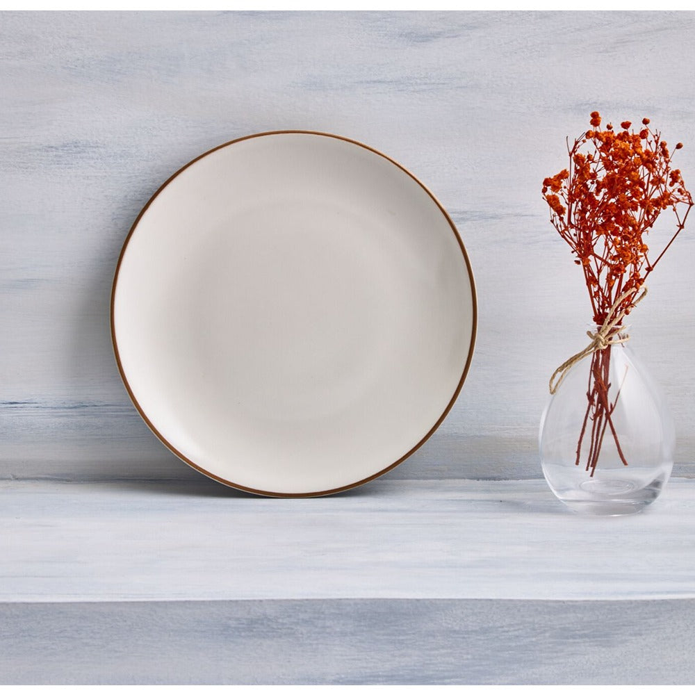 Mason Cash Cream Classic Round Side Plate | 20cm, Glossy Finish