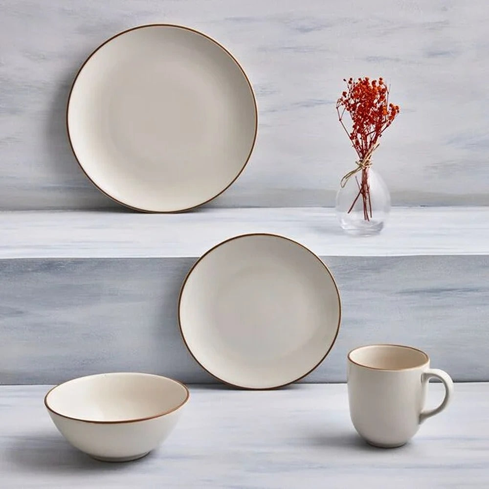 Mason Cash Classic Cream Bowl | 17cm, Glossy Finish, Footed Base